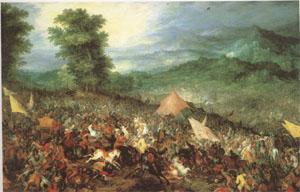 BRUEGEL, Pieter the Elder The Battle of Issus (mk05) oil painting picture